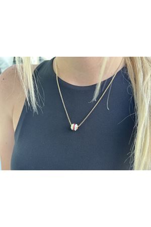 CETAŞ VİVA MAGENTA TAŞLI KOLYE