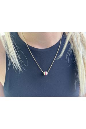 CETAŞ VİVA MAGENTA TAŞLI KOLYE