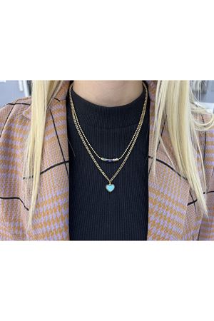 CETAŞ ÇİFT ZİNCİR FORTUNA KOLYE