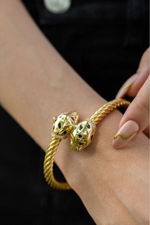 CETAŞ BİR DİLEK TUT KOLEKSİYONU PANTER KAPLAN BİLEZİK