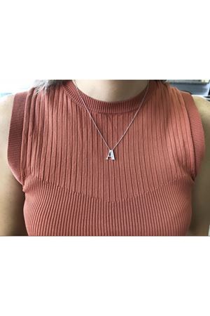 PIRLANTA BAGET HARF KOLYE