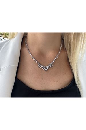 Pırlanta Markiz Gerdanlık Kolye