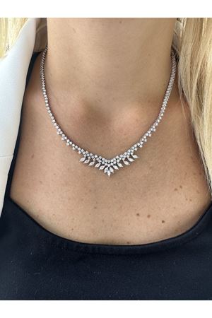 Pırlanta Markiz Gerdanlık Kolye