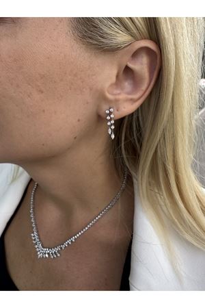 Pırlanta Markiz Küpe