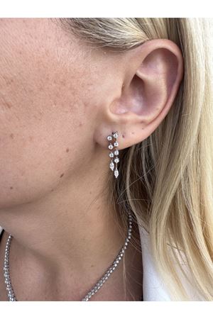 Pırlanta Markiz Küpe