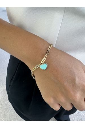 Cetaş Eterna Koleksiyonu Mavi Kalp Bileklik