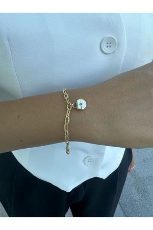 Cetaş Beyaz Kilit Bileklik 