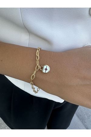 Cetaş Beyaz Kilit Bileklik 