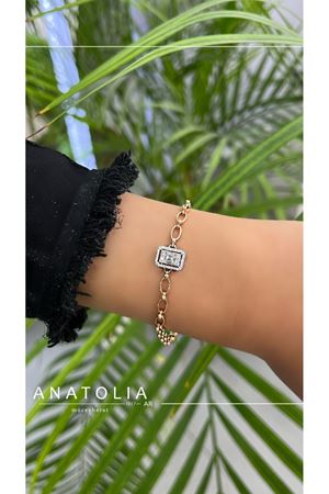 Pırlanta Baget Zincir Bileklik