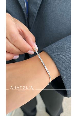 0.60ct Pırlanta Su Yolu Bileklik