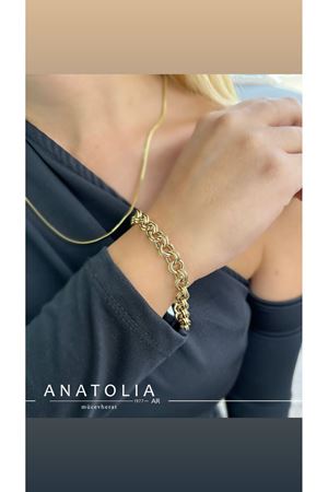 ALTIN İKİLİ HALKA BİLEKLİK