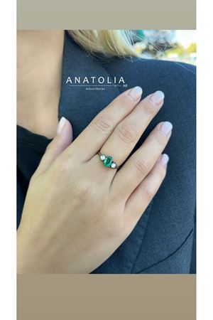 ELMAS ZÜMRÜT TASARIM YÜZÜK