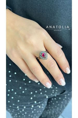 ELMAS YAKUT DAMLA MODEL TASARIM YÜZÜK