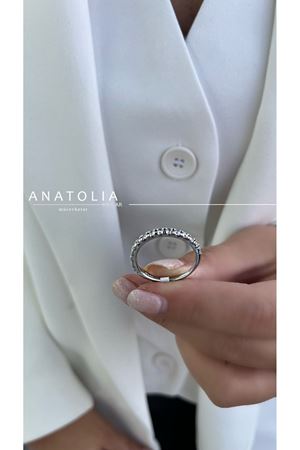 0.90 Karat Pırlanta Yarımtur Yüzük