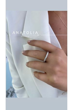 0.90 Karat Pırlanta Yarımtur Yüzük