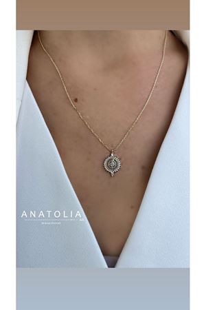 TAŞLI TASARIM KOLYE