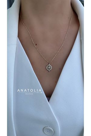 TAŞLI TASARIM KOLYE