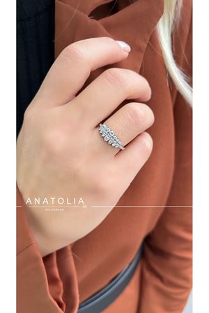 0.45 KARAT PIRLANTA TASARIM YÜZÜK