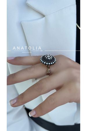 1.35 KARAT ELMAS VE YAKUT TASARIM YÜZÜK