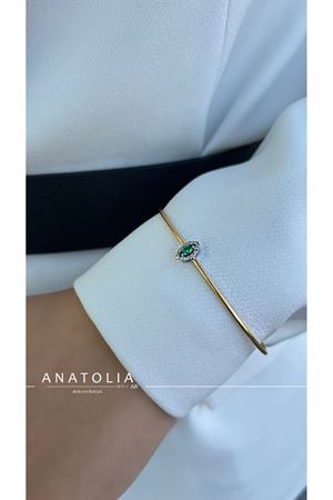 0.12 KARAT ZÜMRÜT VE PIRLANTA BİLEKLİK