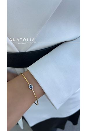 0.16 KARAT SAFİR VE PIRLANTA BİLEKLİK