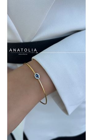 0.16 KARAT SAFİR VE PIRLANTA BİLEKLİK