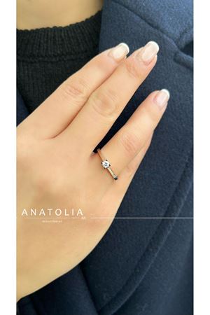 0.12 Karat E SI Pırlanta Tektaş Yüzük