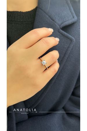 0.50 Karat F SI Pırlanta Tektaş Yüzük