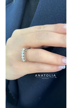 0.50 Karat Pırlanta Beştaş Yüzük