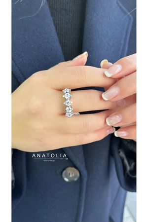 0.25 Karat Pırlanta Beştaş Yüzük