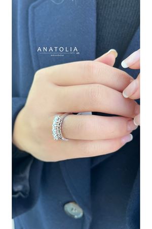 0.61 Karat Pırlanta Beştaş Yüzük