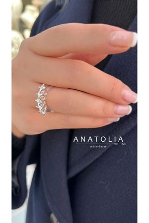 0.55 Karat Pırlanta Beştaş Yüzük