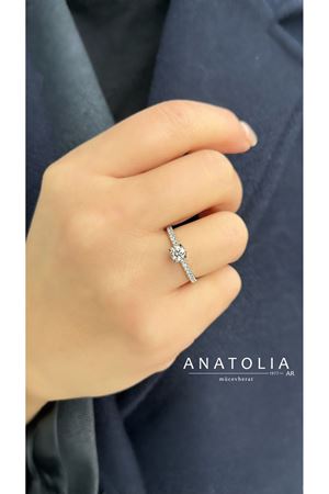 0.54 Karat F-G VS Pırlanta Tektaş Yüzük