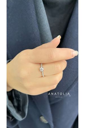 0.69 Karat F-G VS Pırlanta Tektaş Yüzük