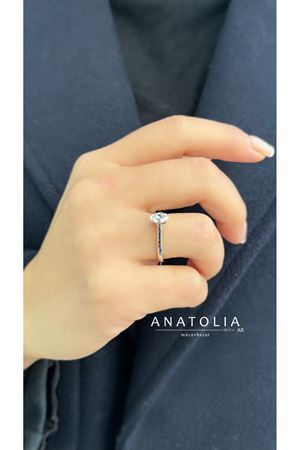 0.50 Karat F VS Pırlanta Markiz Tektaş Yüzük