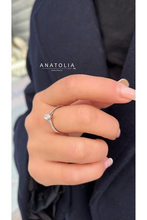 0.54 Karat F-G VS Pırlanta Markiz Tektaş Yüzük