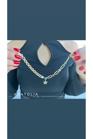 YILDIZ DETAYLI RENKLİ ŞANS BİLEKLİĞİ