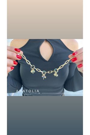 ANAHTAR DETAYLI SALLANTILI ŞANS BİLEKLİĞİ