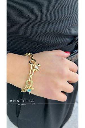 ANAHTAR DETAYLI SALLANTILI ŞANS BİLEKLİĞİ