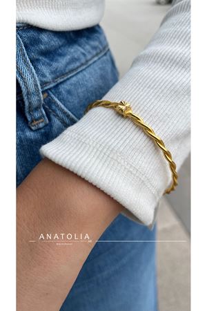 22 Ayar Altın Kelepçe Bilezik