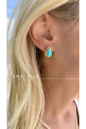 CETAŞ ETERNA MAVİ VINTAGE KÜPELER