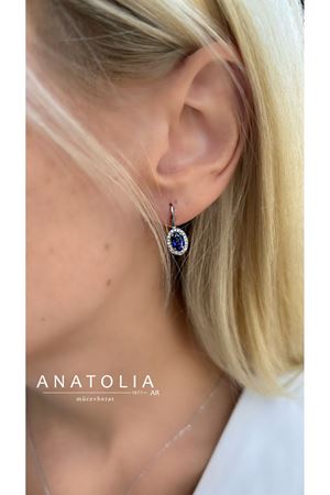 PIRLANTA VE SAFİR TASARIM KOLYE KÜPE YÜZÜK SETİ