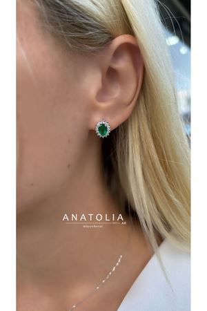 PIRLANTA VE ZÜMRÜT TASARIM KOLYE KÜPE YÜZÜK SETİ