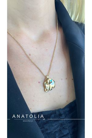 CETAŞ FORTUNA FİL KALPLİ KOLYE