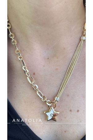 CETAŞ ETERNA SEDEFLİ YILDIZ KOLYE