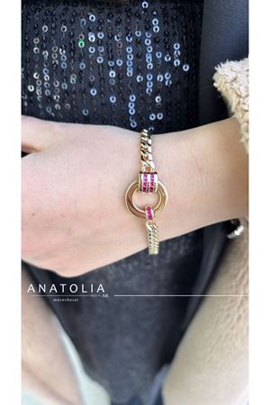 CETAŞ VİVA MAGENTA TAŞLI ETERNA BİLEKLİK